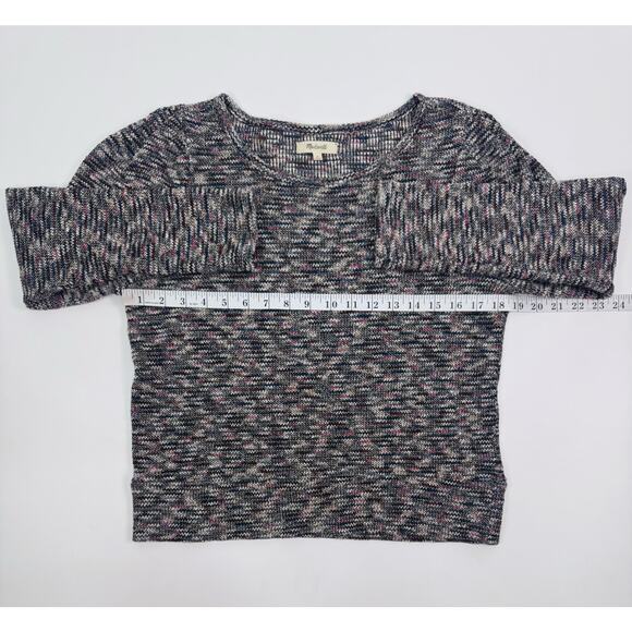 Madewell Multicolor Marled Knit Scoop Neck Sweater Size Medium - Picture 7 of 10